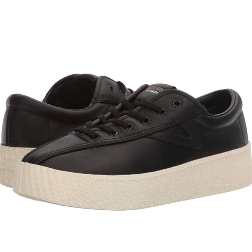 TRETORN Nylite2 Bold Black Platform Sneaker 10 Wmn